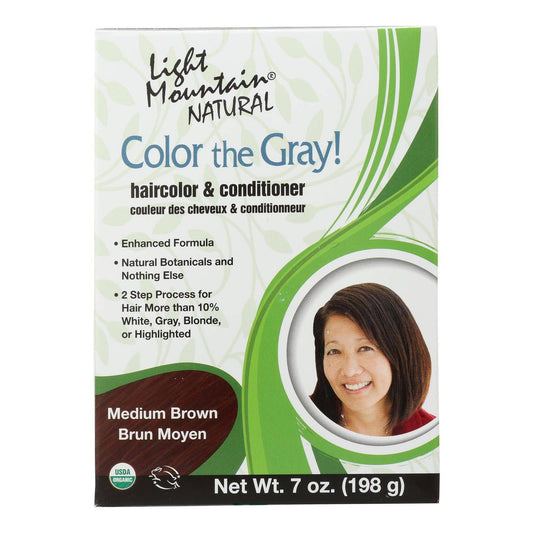 Buy Light Mountain Clr Gry - Conditioner - Organic - Medbrwn - 7 Oz  at OnlyNaturals.us