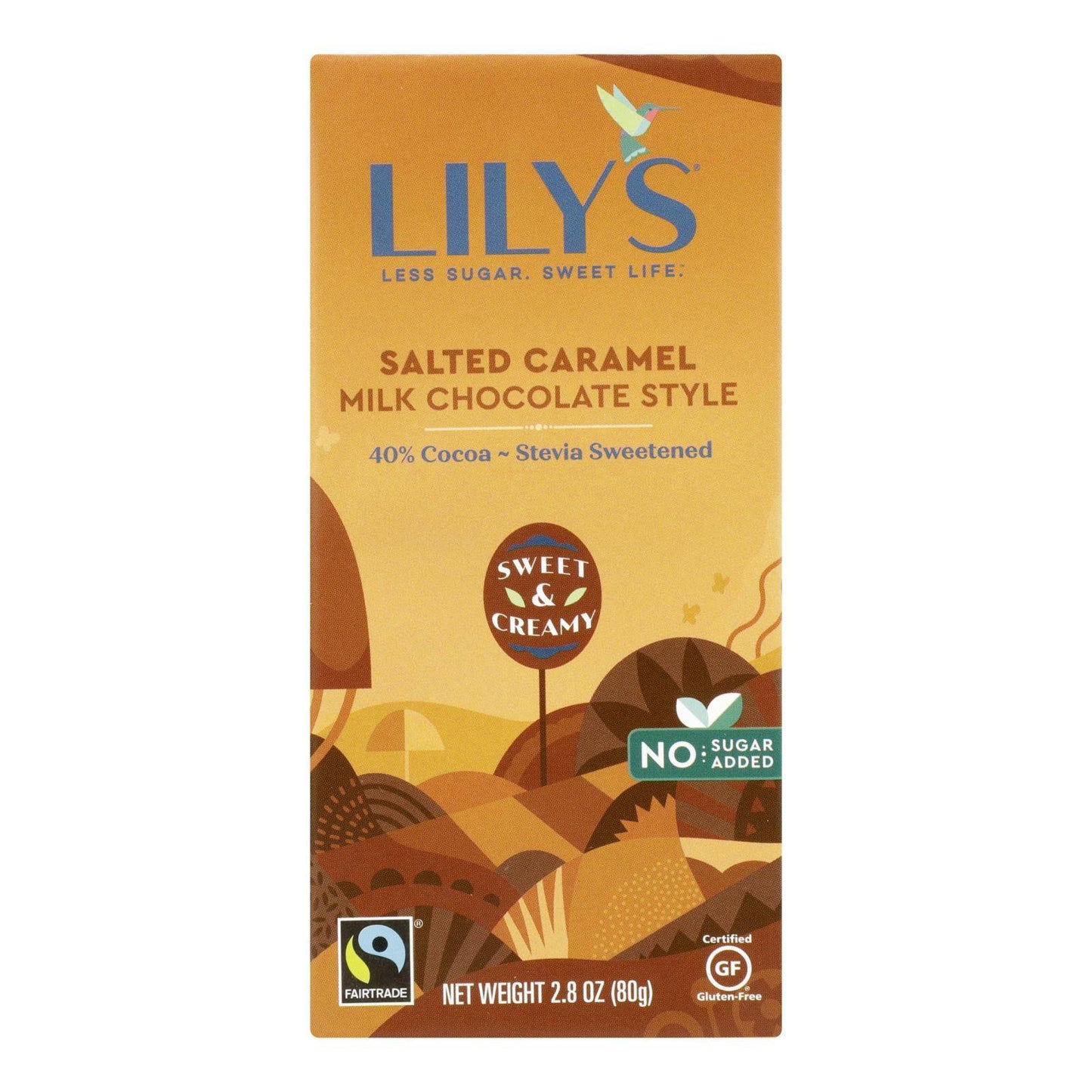 Buy Lily's Sweets Chocolate Bar - Caramelized & Salted - Case Of 12 - 2.80 Oz.  at OnlyNaturals.us