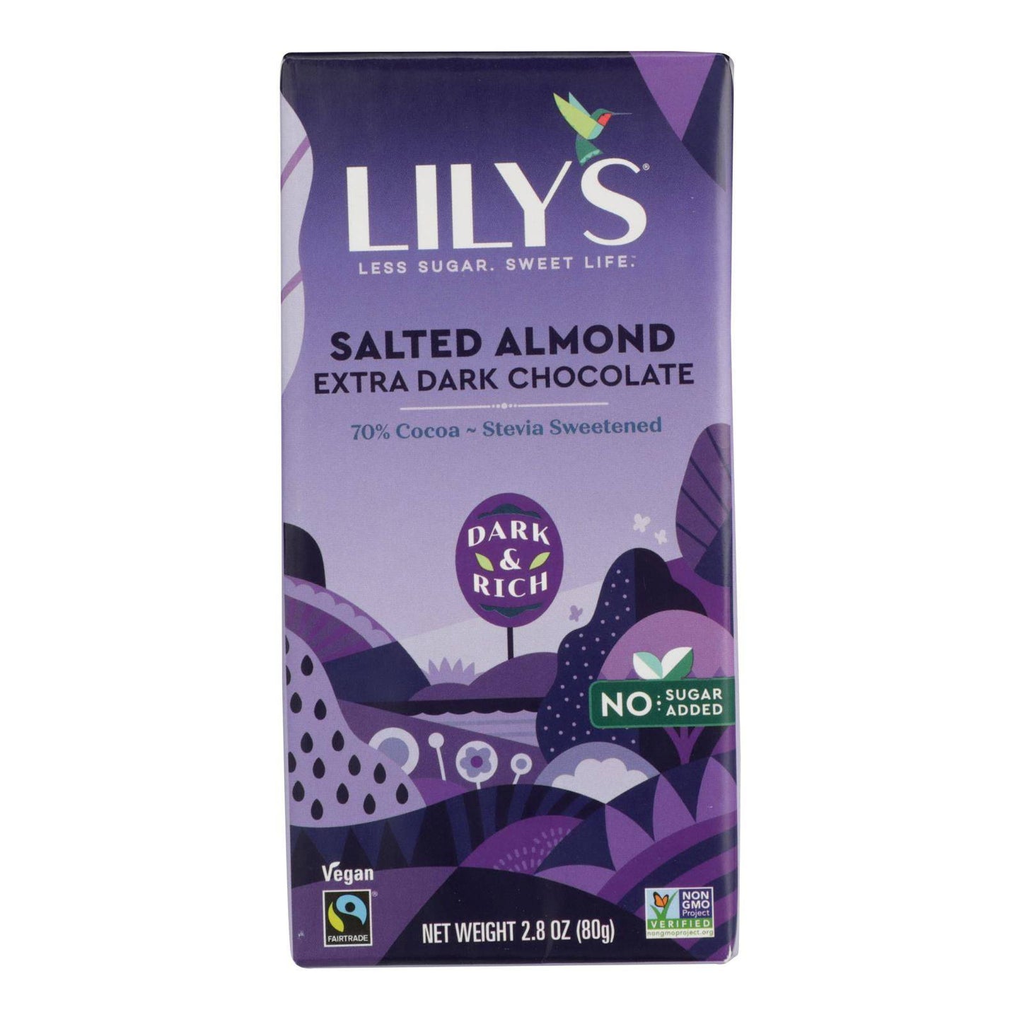 Buy Lily's Sweets Chocolate Bar - Salted Almond - Case Of 12 - 2.80 Oz.  at OnlyNaturals.us