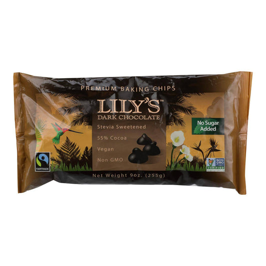 Lily's Sweets Dark Chocolate - Case Of 12 - 9 Oz. | OnlyNaturals.us