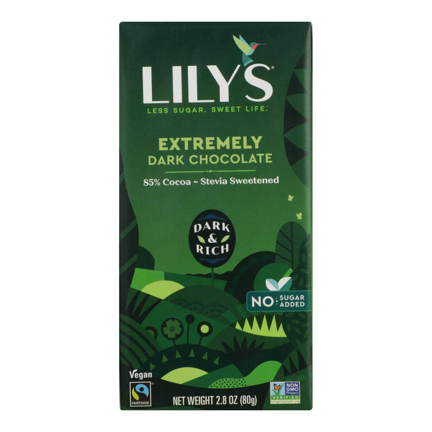 Lily's Sweets Dark Chocolate - Case Of 12 - 2.8 Oz | OnlyNaturals.us