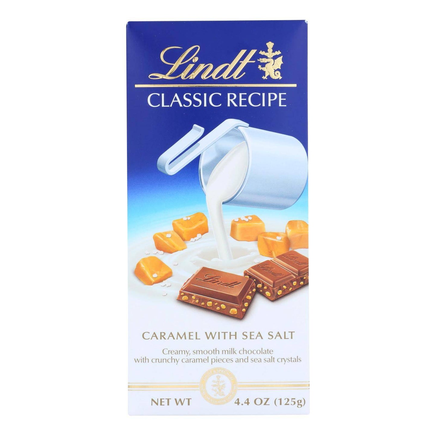 Lindt, Lindor, Milk Chocolate, Caramel With Sea Salt - Case Of 12 - 4.4 Oz | OnlyNaturals.us