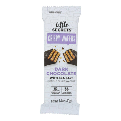 Little Secrets Crispy Wafer - Dark Chocolate With Sea Salt - Case Of 12 - 1.4 Oz. | OnlyNaturals.us