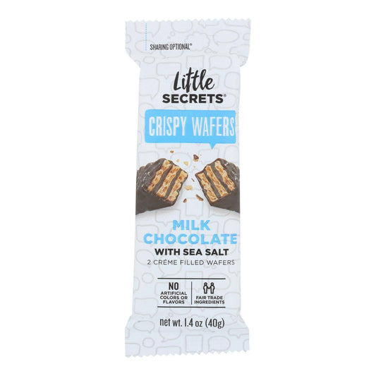 Little Secrets Crispy Wafer - Milk Chocolate With Sea Salt - Case Of 12 - 1.4 Oz. | OnlyNaturals.us