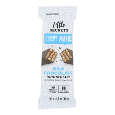 Little Secrets Crispy Wafer - Milk Chocolate With Sea Salt - Case Of 12 - 1.4 Oz. | OnlyNaturals.us