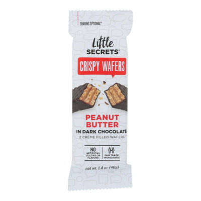 Little Secrets Crispy Wafer - Peanut Butter In Dark Chocolate - Case Of 12 - 1.4 Oz. | OnlyNaturals.us