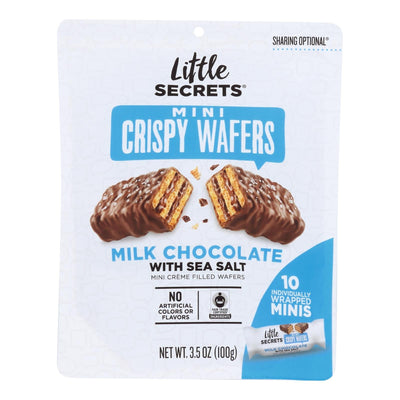Little Secrets - Crispy Wafrs Milk Chocolate Sea Salt - Case Of 6-3.5 Oz | OnlyNaturals.us