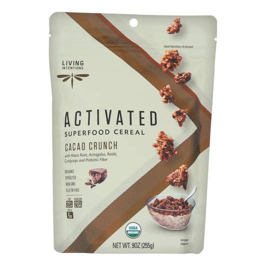 Buy Living Intentions Cereal - Organic - Superfood - Cacao Crunch - 9 Oz - Case Of 6  at OnlyNaturals.us