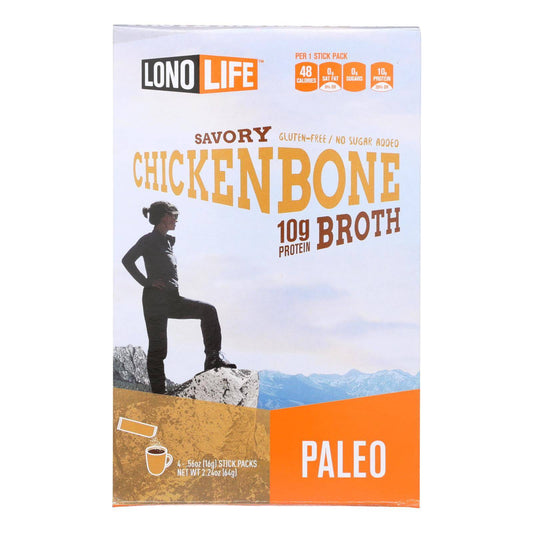 Lonolife Chicken Bone Broth  - Case Of 6 - 4-.56 Oz | OnlyNaturals.us
