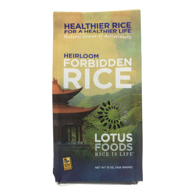 Buy Lotus Foods Heirloom Forbidden Black Rice - Case Of 6 - 15 Oz.  at OnlyNaturals.us