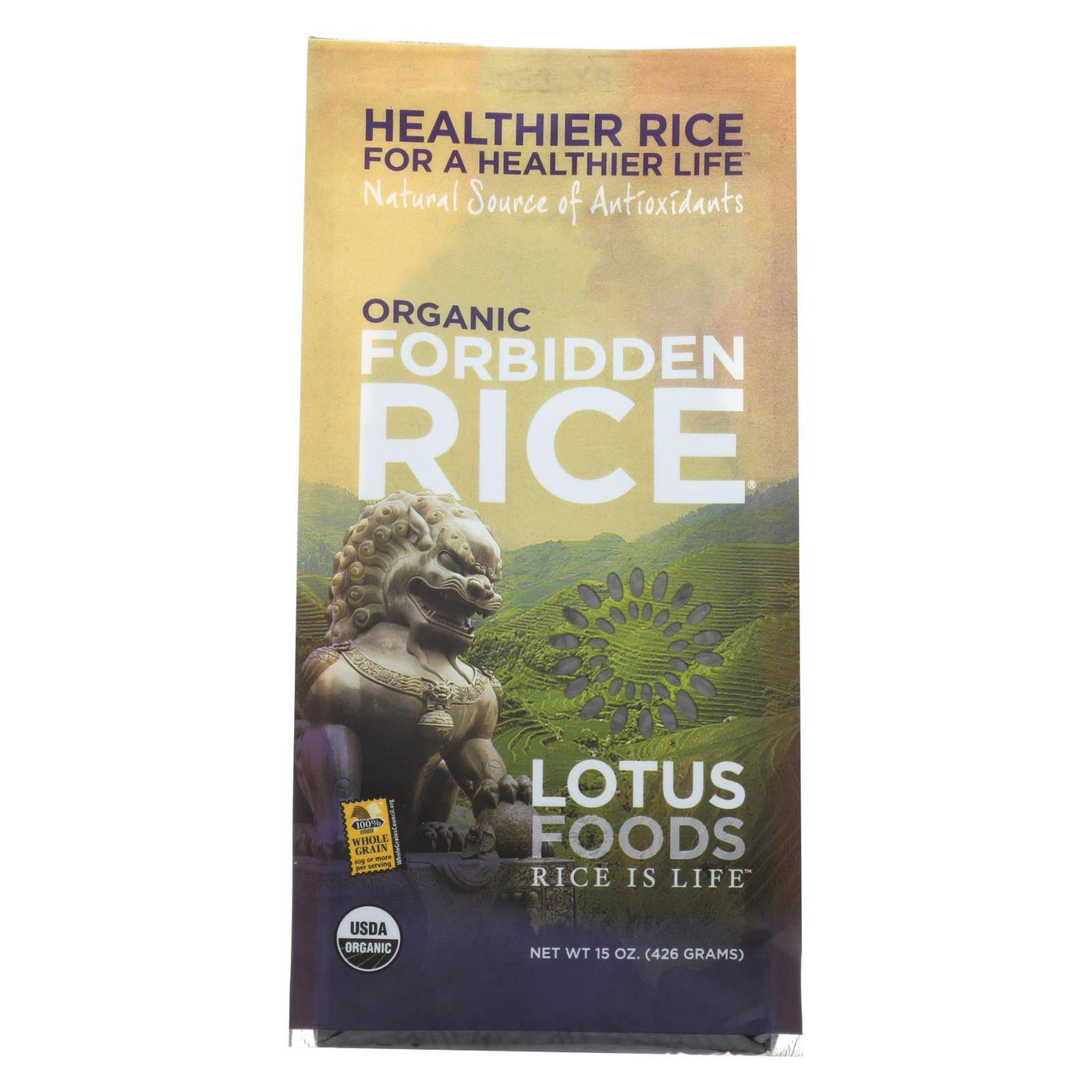 Buy Lotus Foods Heirloom Forbidden Rice - Case Of 6 - 15 Oz.  at OnlyNaturals.us