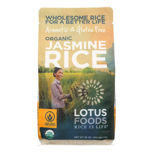 Buy Lotus Foods Organic - Rice - White - Jasmine - Case Of 6 - 30 Oz  at OnlyNaturals.us