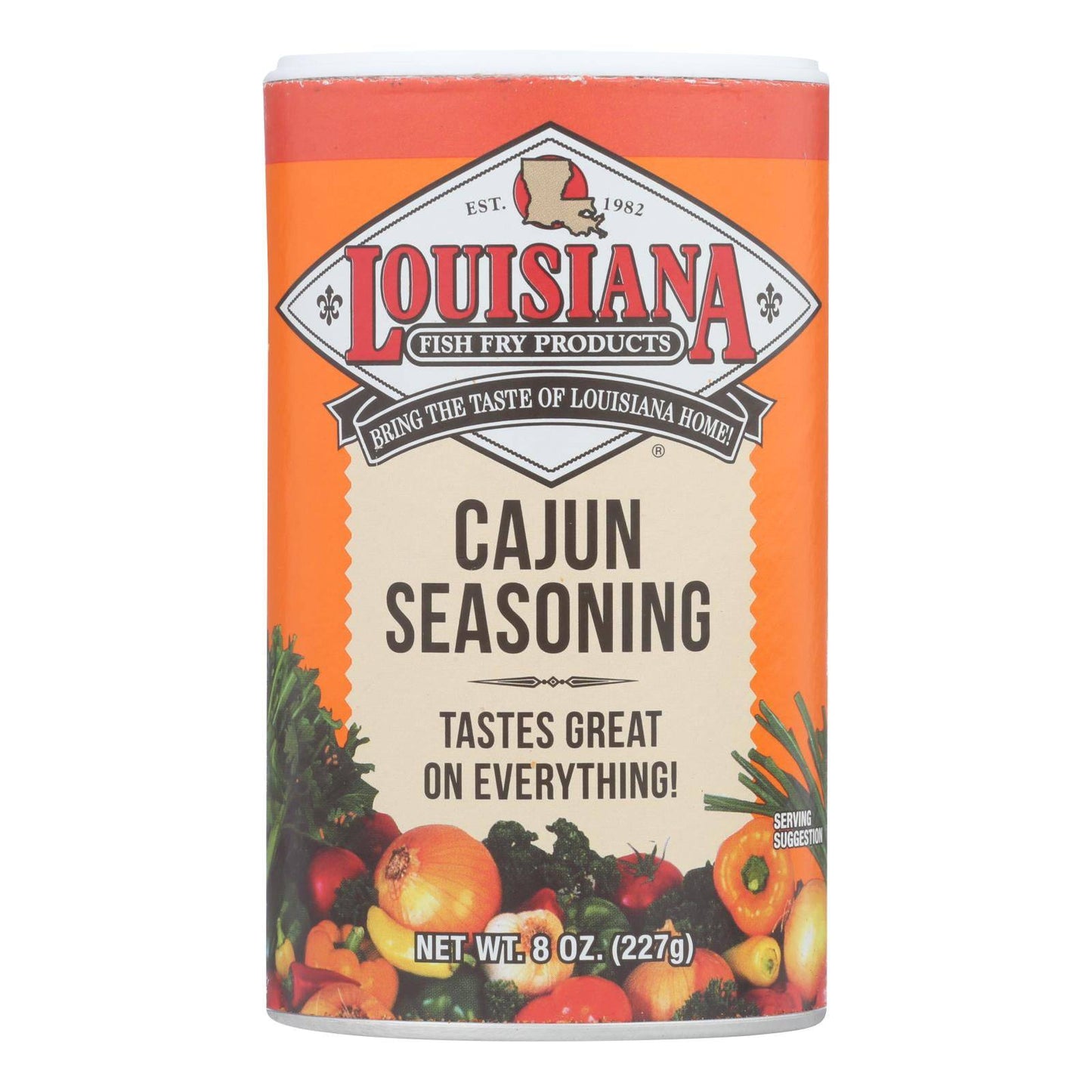 Buy La Fish Fry Seasoning - Cajun - Case Of 12 - 8 Oz  at OnlyNaturals.us