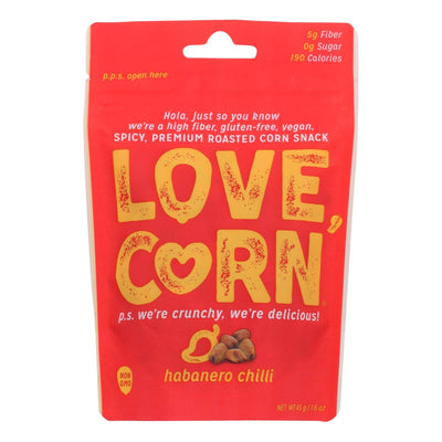Love Corn - Roasted Corn Habanero - Case Of 10 - 1.6 Oz | OnlyNaturals.us