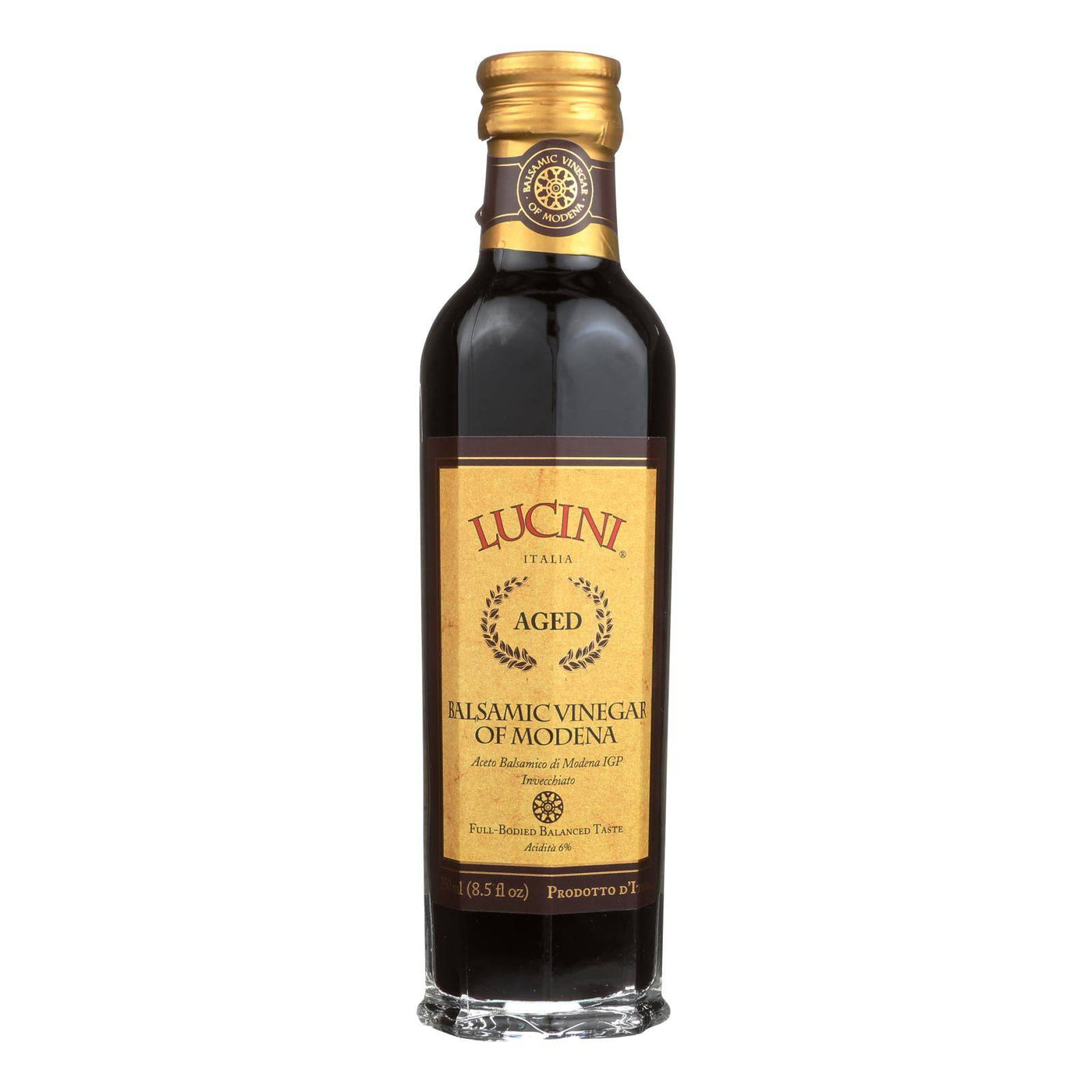 Lucini Italia Gran Riserva Balsamic Vinegar Of Modena - Case Of 6 - 8.5 Fl Oz. | OnlyNaturals.us