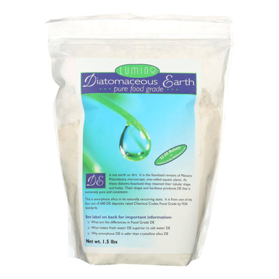 Lumino Home Diatomaceous Earth - Food Grade - Pure - 1.5 Lb | OnlyNaturals.us