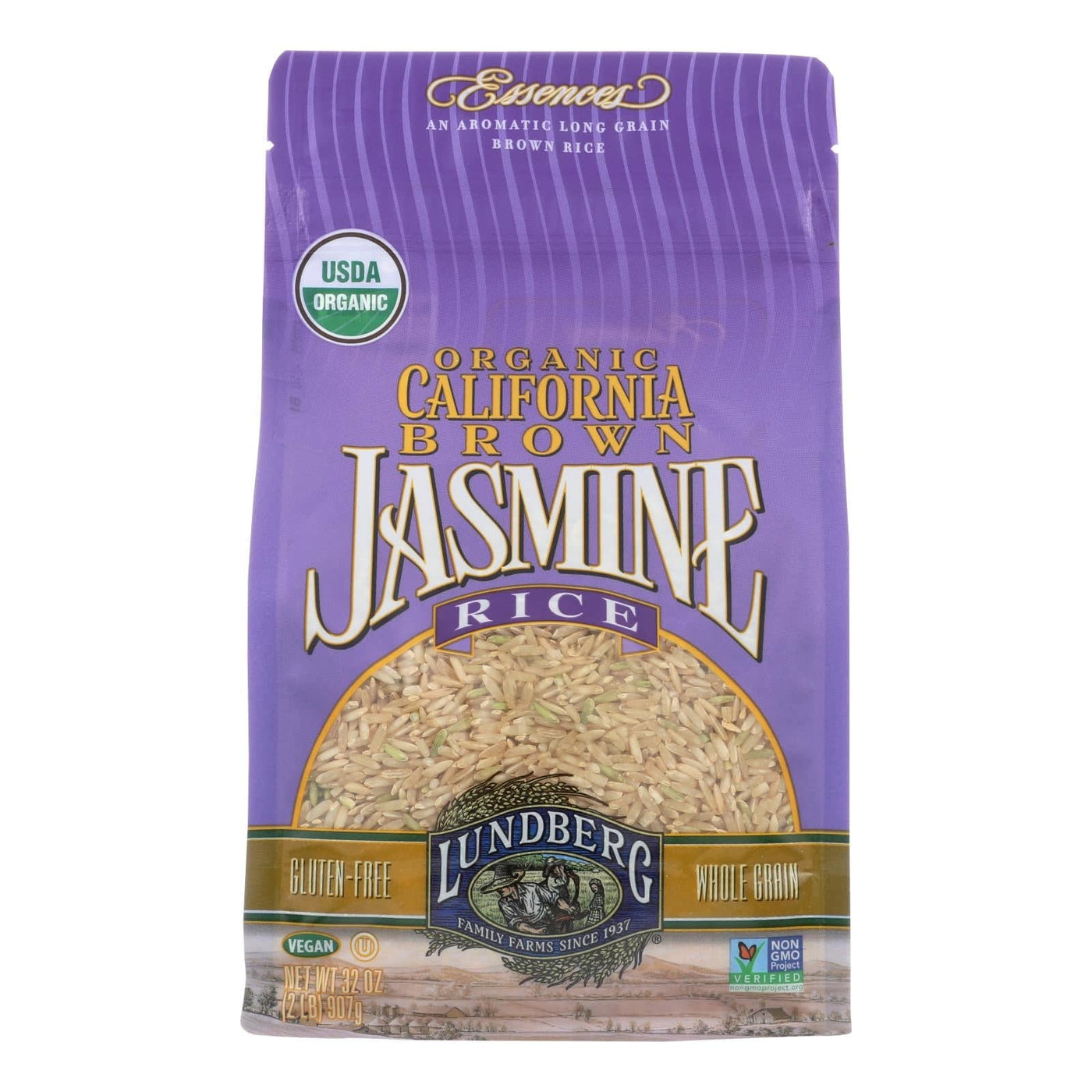 Buy Lundberg Family Farms Brown Jasmine Rice - Case Of 6 - 2 Lb.  at OnlyNaturals.us