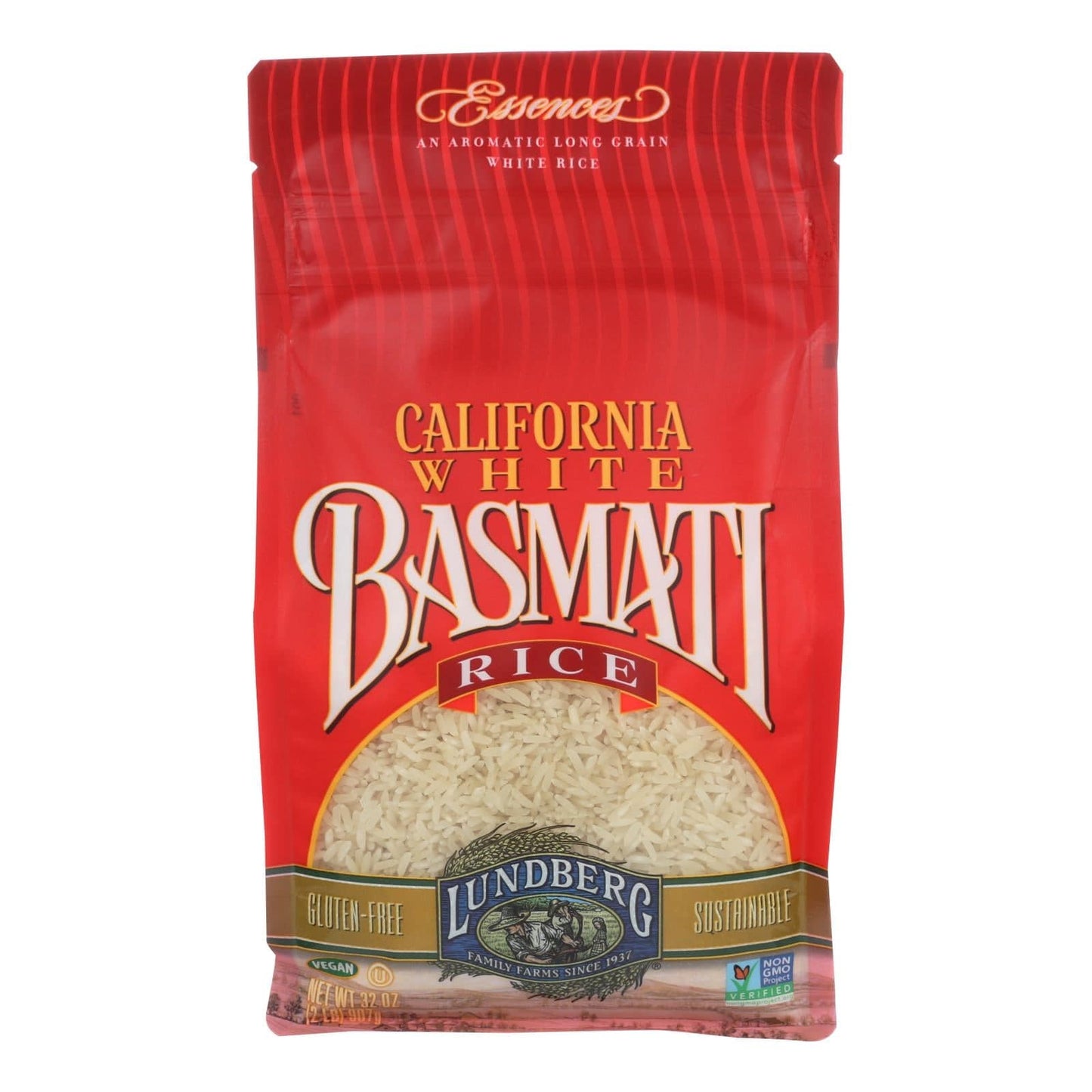 Buy Lundberg Family Farms California Basmati White Rice - Case Of 6 - 2 Lb.  at OnlyNaturals.us