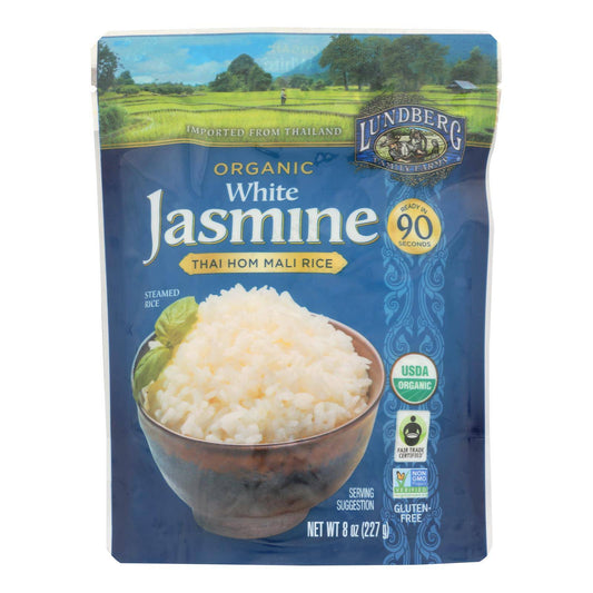 Lundberg Family Farms Organic Thai Rice - White Jasmine - Case Of 6 - 8 Oz | OnlyNaturals.us