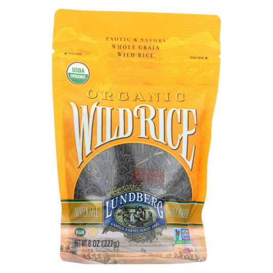 Buy Lundberg Family Farms Organic Wild Rice - Case Of 6 - 8 Oz.  at OnlyNaturals.us