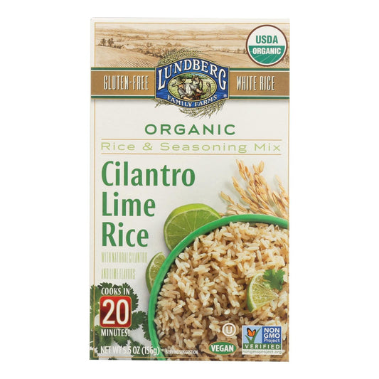 Lundberg Family Farms - Rice And Seasoning Mix - Cilantro Lime - Case Of 6 - 5.50 Oz. | OnlyNaturals.us