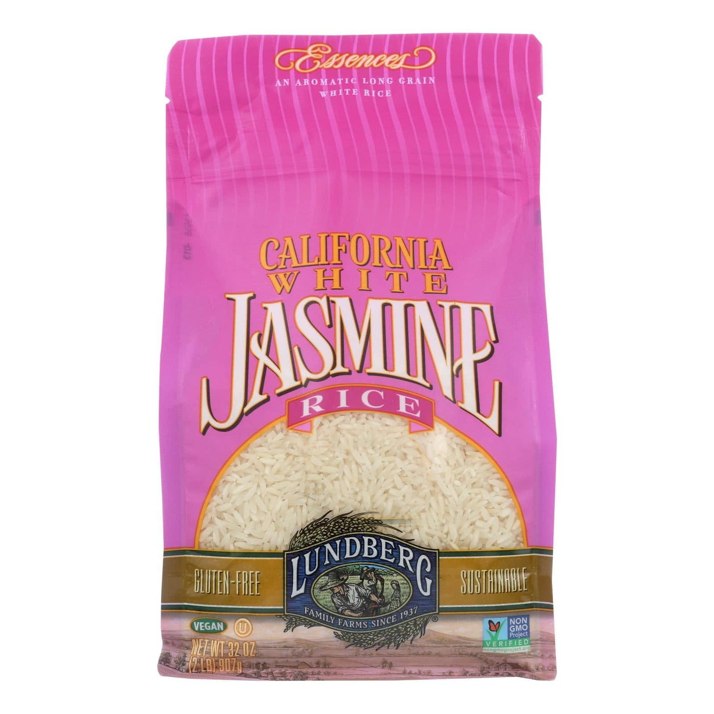 Buy Lundberg Family Farms White Jasmine Rice - Case Of 6 - 2 Lb.  at OnlyNaturals.us