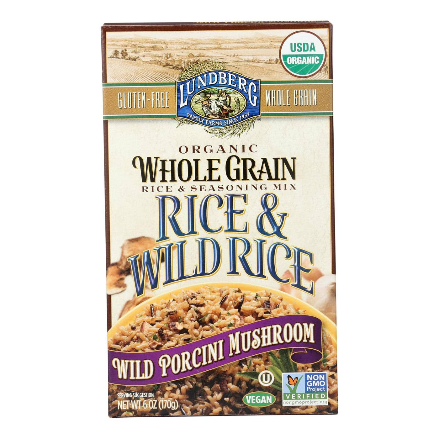 Buy Lundberg Family Farms Whole Grain Rice And Wild Rice - Case Of 6 - 6 Oz.  at OnlyNaturals.us