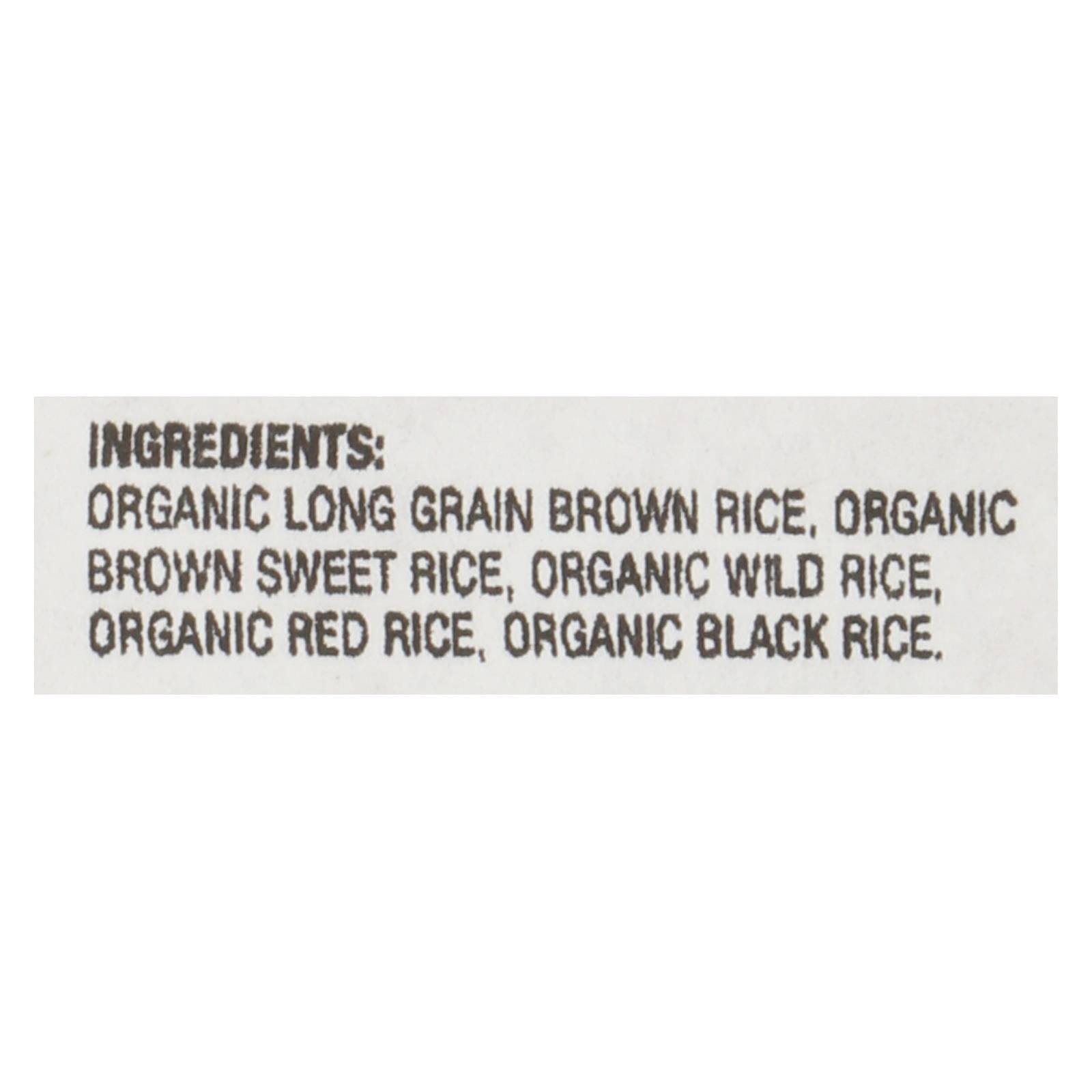 Buy Lundberg Family Farms Organic Wild Blend Gourmet Brown Rice - Case Of 25 Lbs  at OnlyNaturals.us