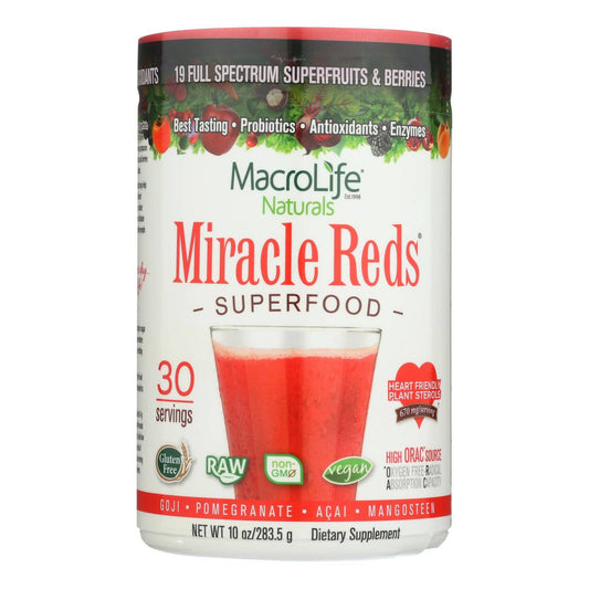 Macrolife Naturals Miracle Reds Berri - 10 Oz | OnlyNaturals.us