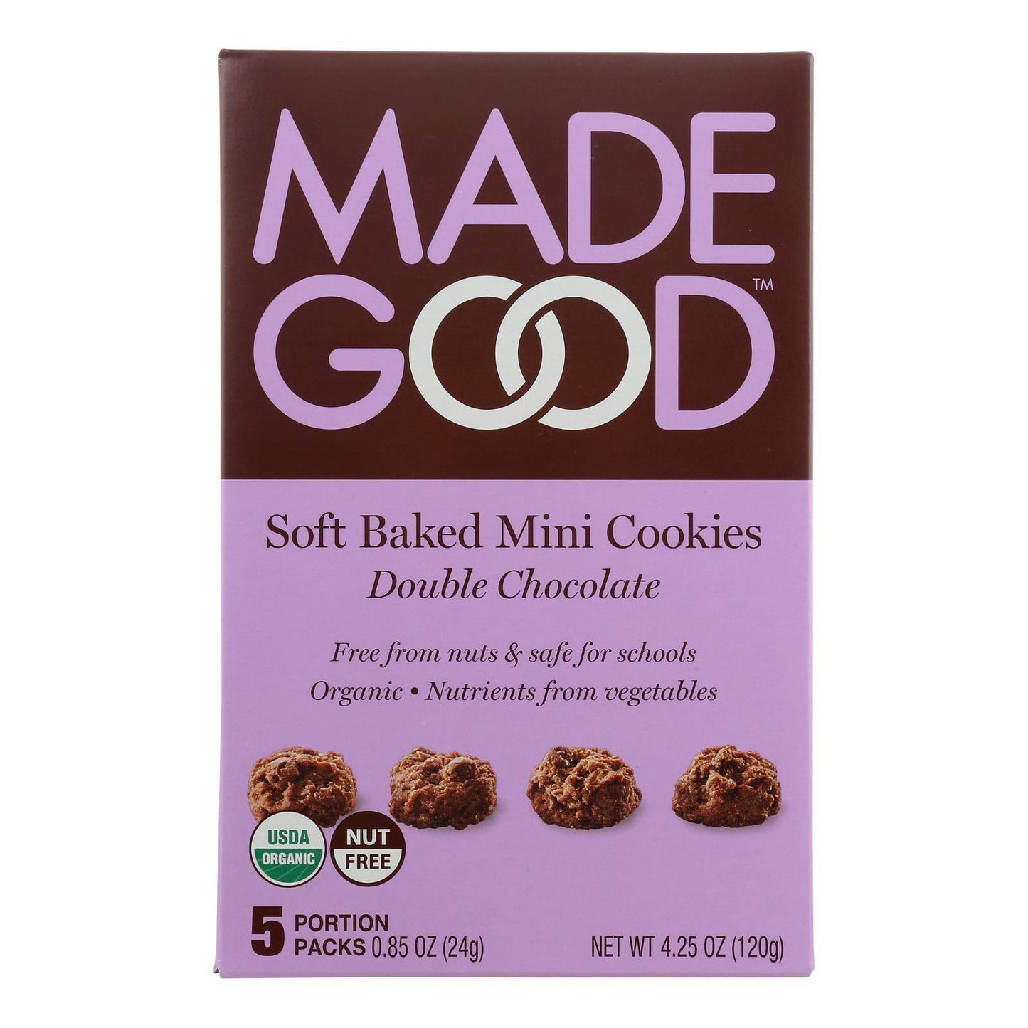 Made Good Soft Baked Mini Cookies - Double Chocolate - Case Of 6 - 4.25 Oz. | OnlyNaturals.us