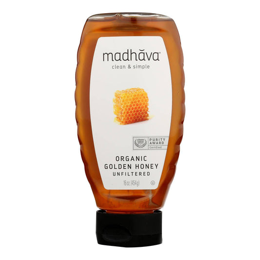 Madhava Honey - Honey Golden Squz - Case Of 6 - 17.6 Oz | OnlyNaturals.us