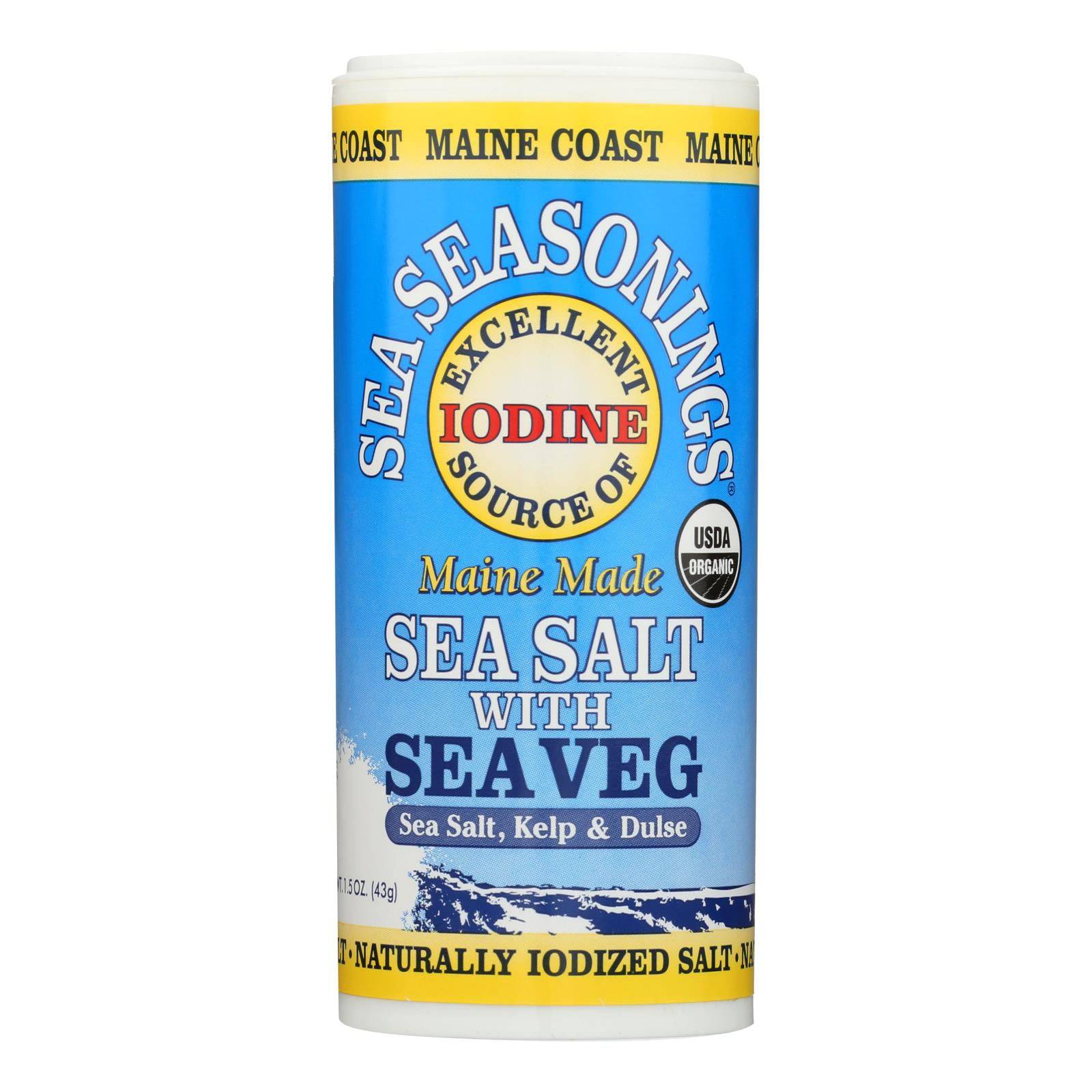 Buy Maine Coast Organic Sea Seasonings - Sea Salt With Sea Veg - 1.5 Oz Shaker  at OnlyNaturals.us