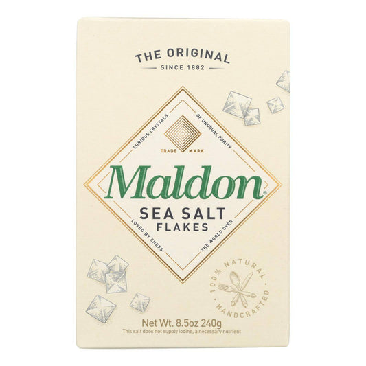 Maldon Flakes - Sea Salt - Case Of 12 - 8.5 Oz. | OnlyNaturals.us