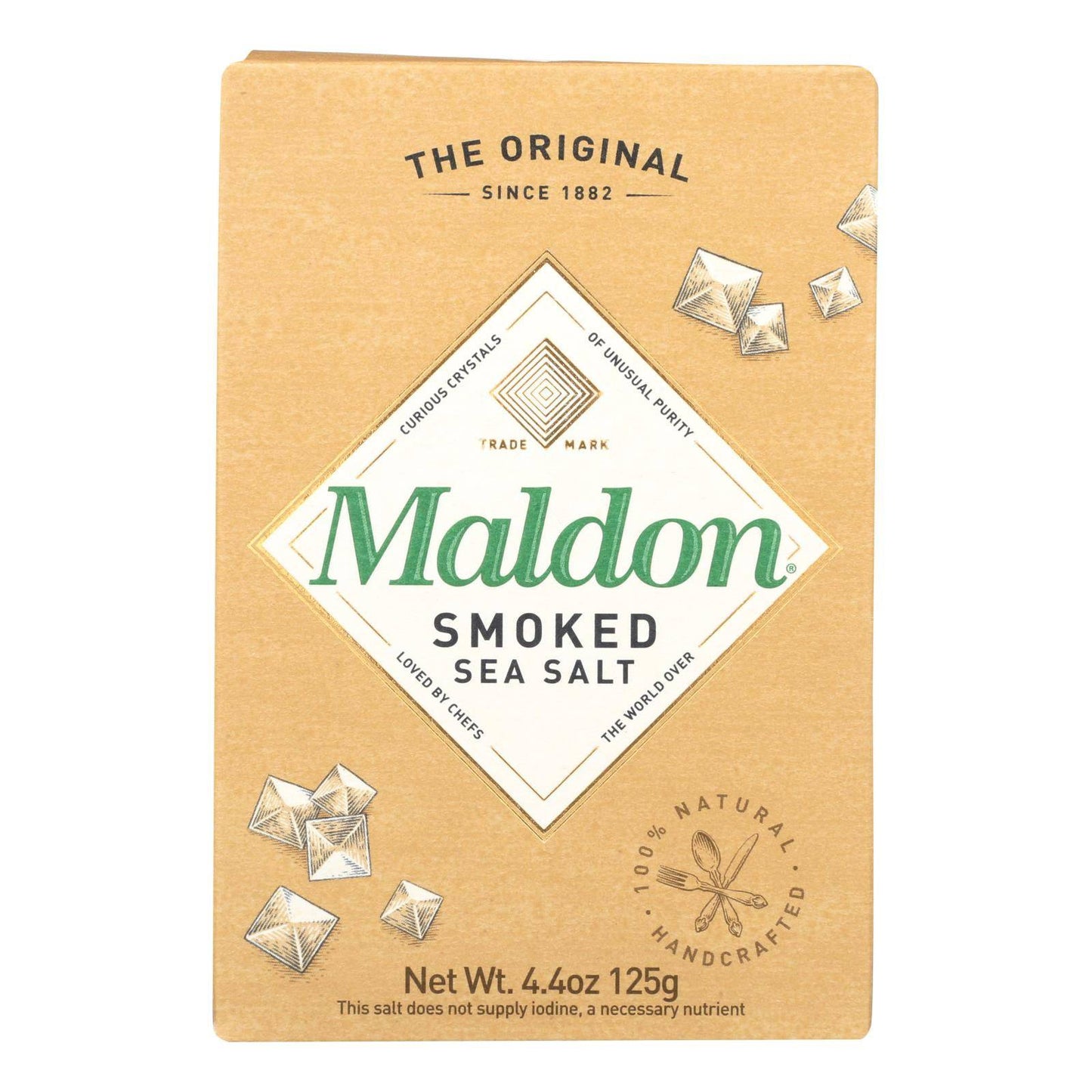 Maldon Flakes - Smoked Sea Salt - Case Of 6 - 4.4 Oz. | OnlyNaturals.us