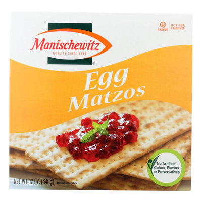Buy Manischewitz - Egg Matzo - Case Of 12 - 12 Oz.  at OnlyNaturals.us