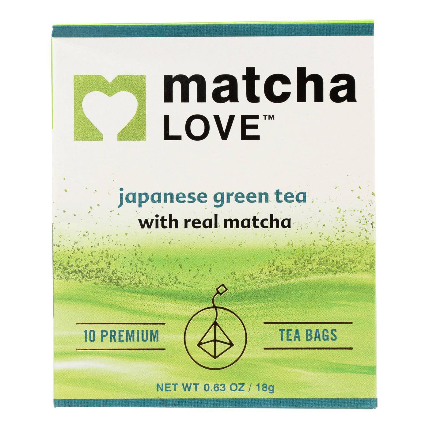 Matcha Love In Matcha Green Tea Traditional Flavor  - Case Of 6 - 10 Bags | OnlyNaturals.us