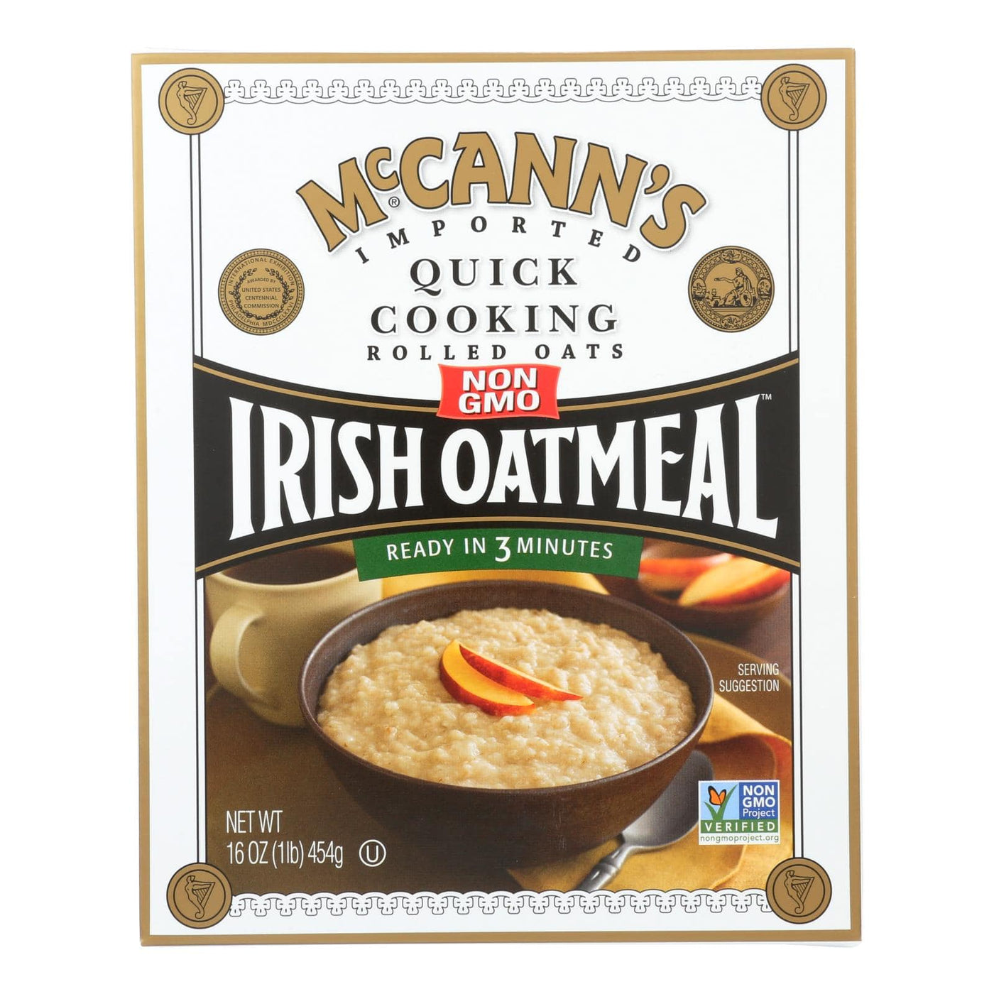 Mccann's Irish Oatmeal Quick Cooking Rolled Oats - Case Of 12 - 16 Oz. | OnlyNaturals.us