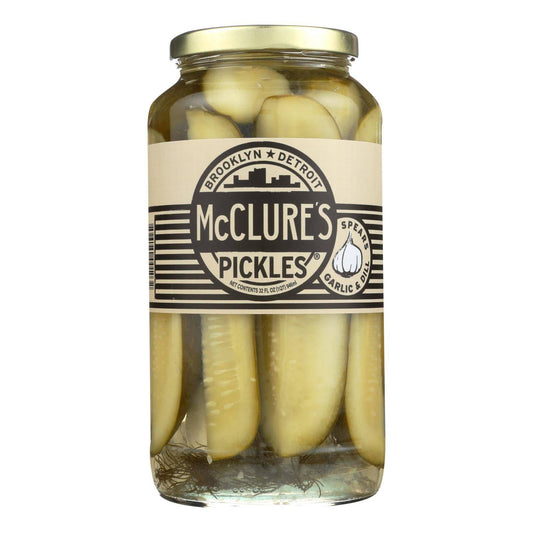 Mcclure's Pickles Garlic Dill Pickles - Case Of 6 - 32 Oz. | OnlyNaturals.us