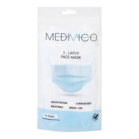 Medivico - Mask Civil Use 3 Ply - 1 Each 1-10 Ct | OnlyNaturals.us