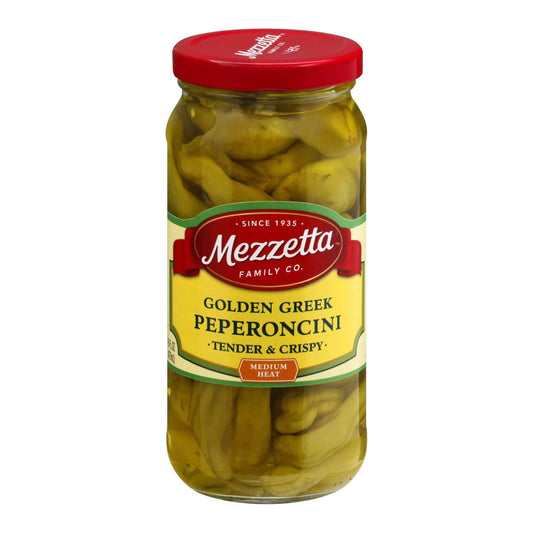 Buy Mezzetta Greek Pepperoncini - Case Of 6 - 16 Fl Oz.  at OnlyNaturals.us