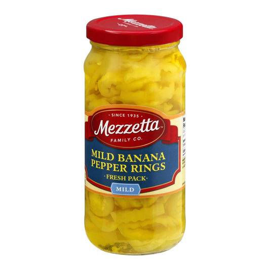 Buy Mezzetta Mild Deli - Sliced Pepper Rings - Case Of 6 - 16 Fl Oz.  at OnlyNaturals.us