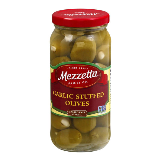 Buy Mezzetta Reese Mezzetta Olive Stuffed Garlic - Case Of 6 - 10 Oz.  at OnlyNaturals.us
