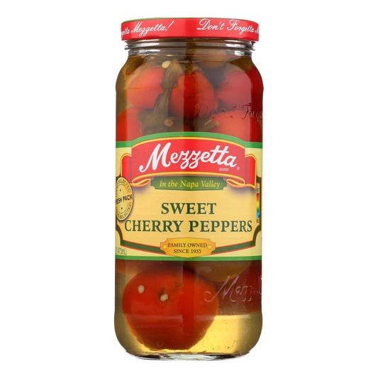 Buy Mezzetta Sweet Cherry Peppers - Case Of 6 - 16 Oz.  at OnlyNaturals.us