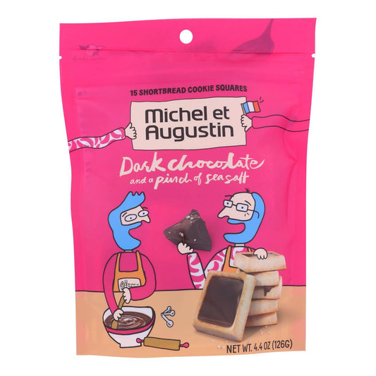 Michel Et Augustin - Cookie Dark Chocolate Ss Shortbread - Case Of 6 - 4.4 Oz | OnlyNaturals.us