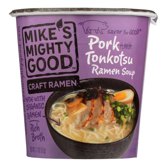 Mike's Mighty Good Pork Tonkotsu Ramen Soup - Case Of 6 - 1.7 Oz | OnlyNaturals.us
