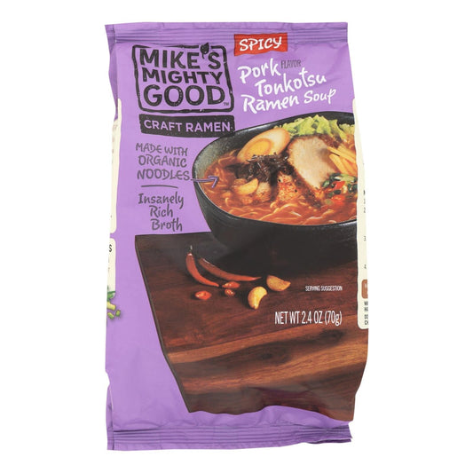 Mike's Mighty Good Tonkotsu Ramen Soup - Case Of 7 - 2.4 Oz | OnlyNaturals.us