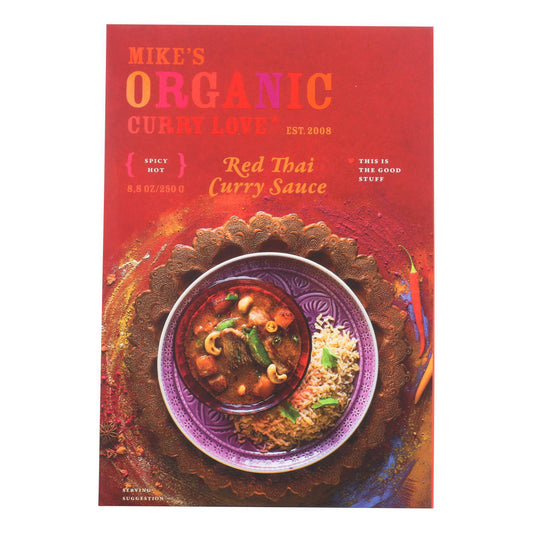Buy Mike's Organic Curry Love - Organic Curry Simmer Sauce - Red Thai - Case Of 6 - 8.8 Fl Oz.  at OnlyNaturals.us