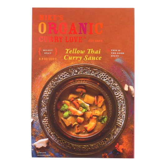 Buy Mike's Organic Curry Love - Organic Curry Simmer Sauce - Yellow Thai - Case Of 6 - 8.8 Fl Oz.  at OnlyNaturals.us
