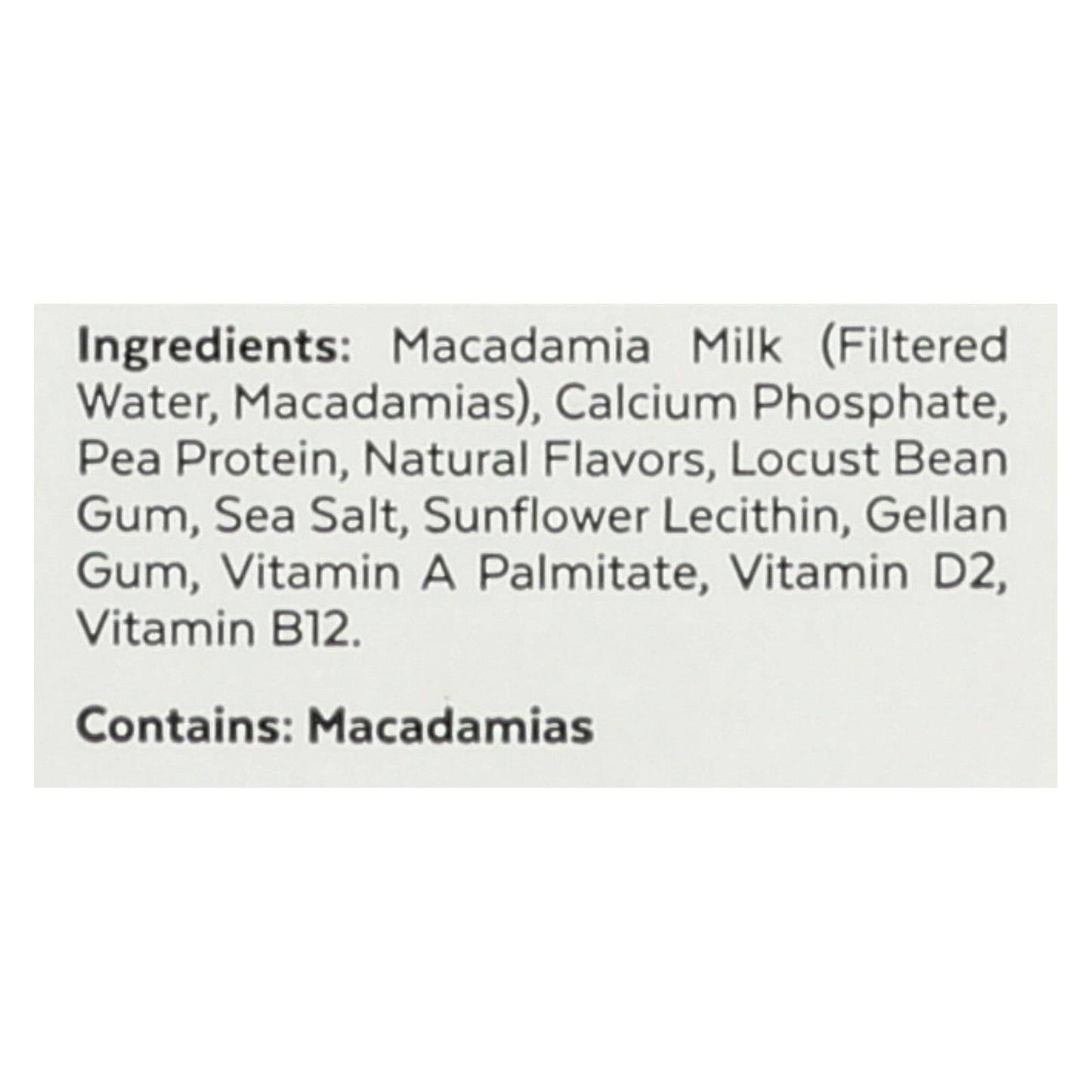 Milkadamia Milk - Unsweetened - Case Of 6 - 32 Fl Oz. | OnlyNaturals.us