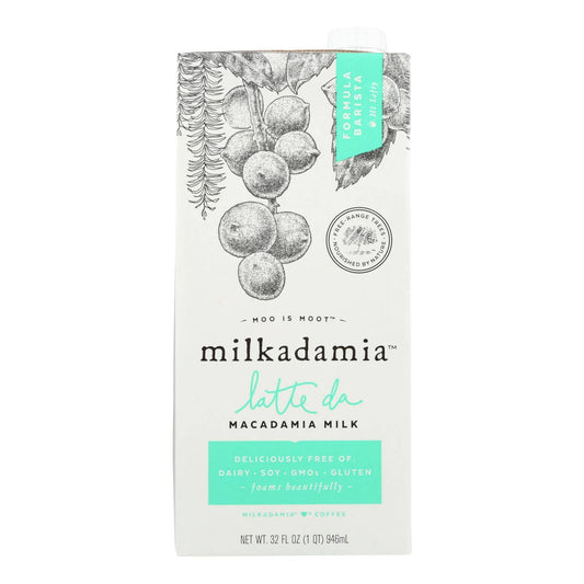 Milkadamia Macadamia Milk In Latte Da Barista - Case Of 6 - 32 Fz | OnlyNaturals.us